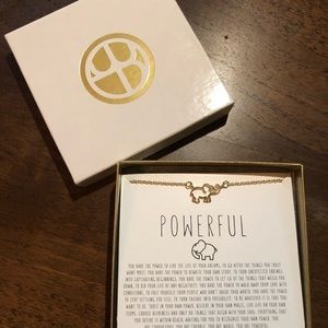 Elephant “Powerful” Bryan Anthony Gold Necklace